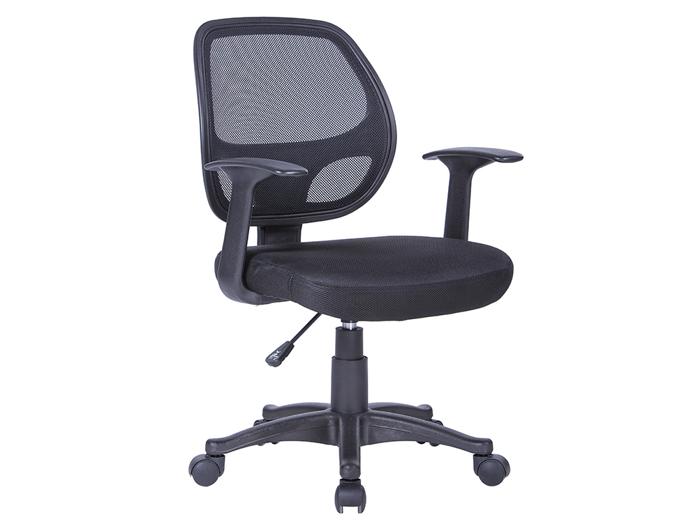 Silla giratoria Q-Connect respaldo malla negra y asiento malla negra